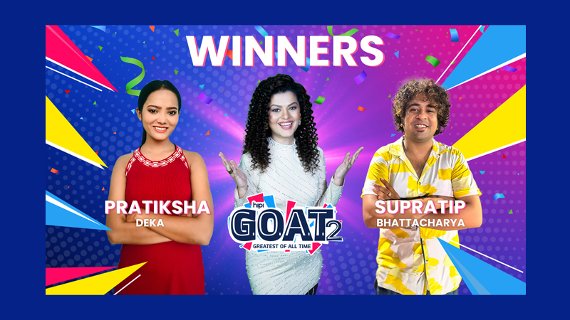Parikshita Deka and Supratip Bhattacharya win Hipi G.O.A.T.2