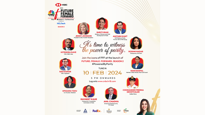 CNBC-TV18’s unveils 2nd season of ‘Future. Female. Forward’