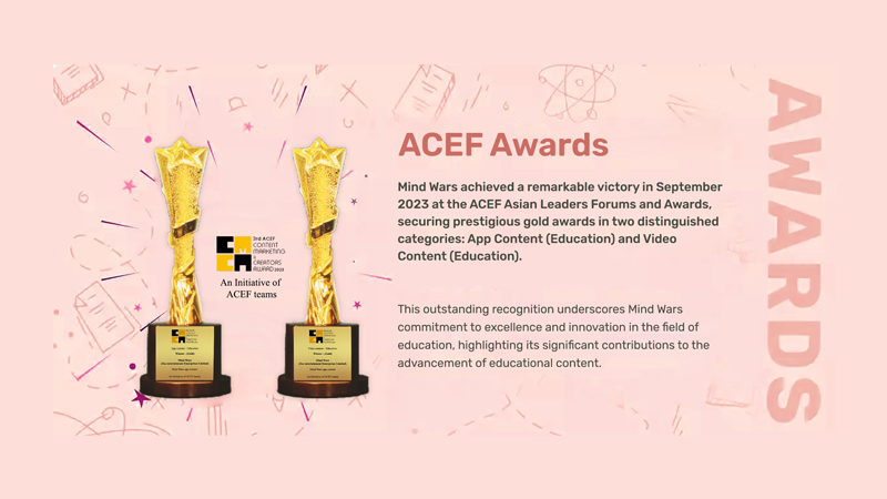 Mind Wars clinches double victory at ACEF Awards