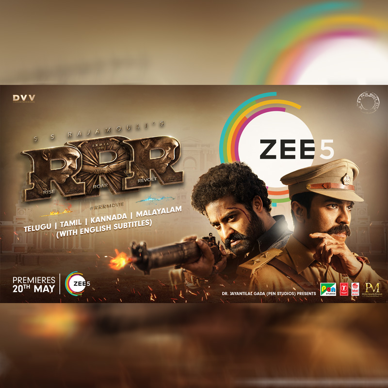 ZEE5 announces RRR OTT premier in regional languages