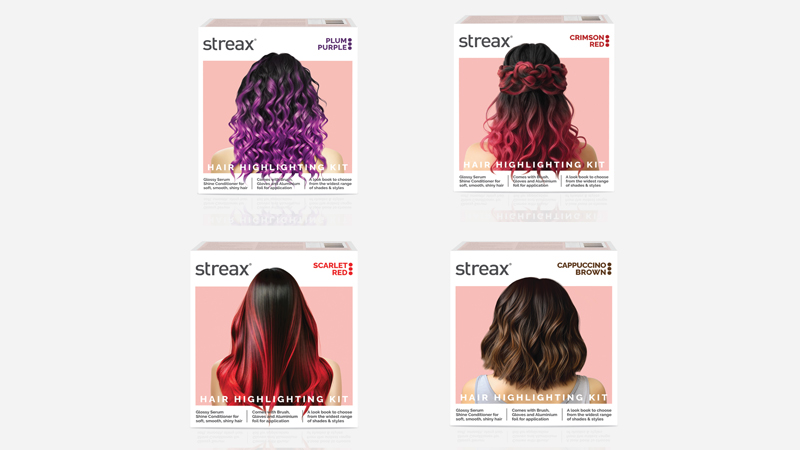 Streax elevates hair highlighting experience with innovative packaging