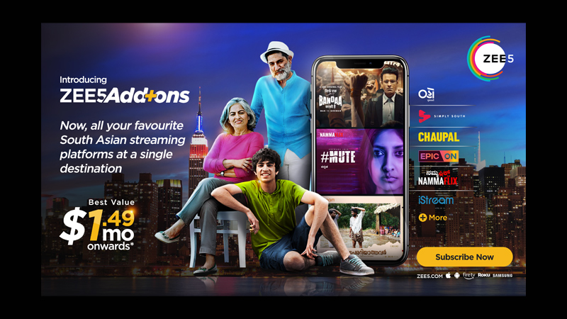 ZEE5 Global elevates US presence, unites top South Asian streaming platforms in one hub