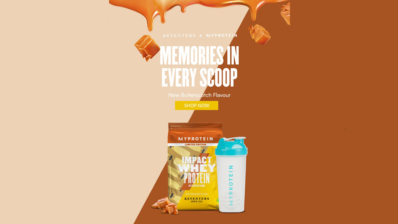 Myprotein & Keventers launch butterscotch-flavored whey protein