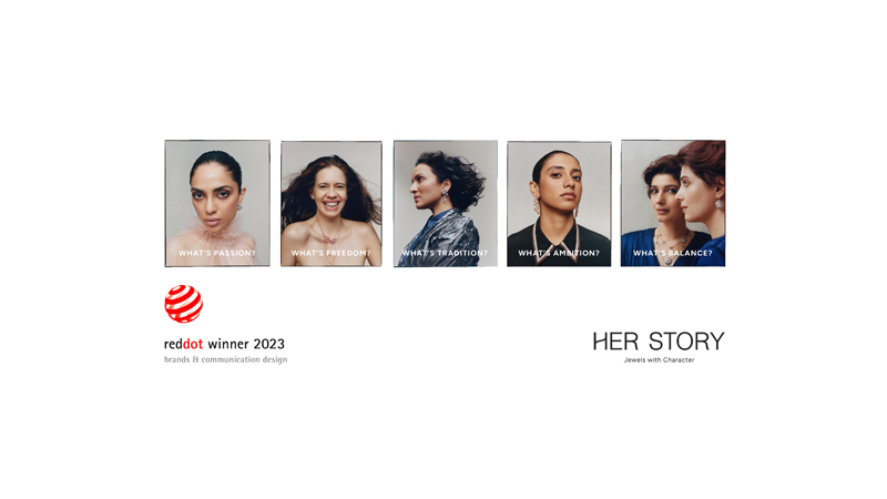 Her Story wins Red Dot Award for brand and communication design