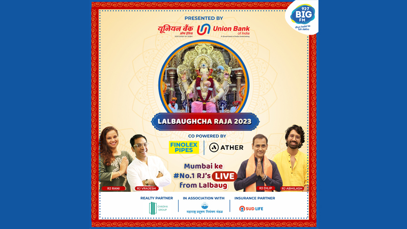 Big FM marks 15 years as exclusive radio partner for Lalbaughcha Raja
