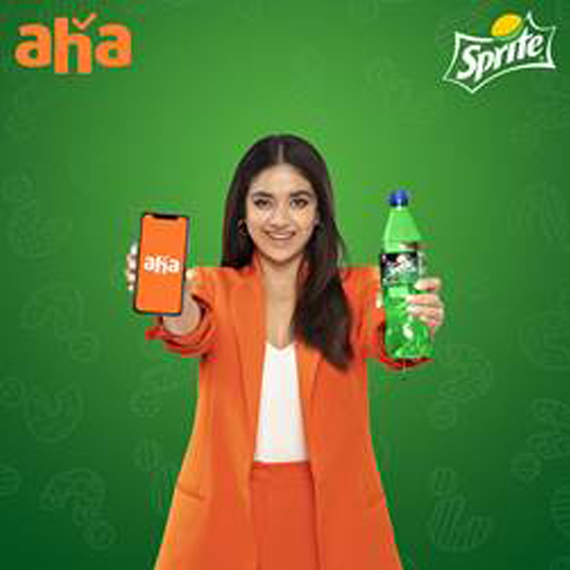 aha collaborates with Sprite for its new campaign featuring Keerthi Suresh