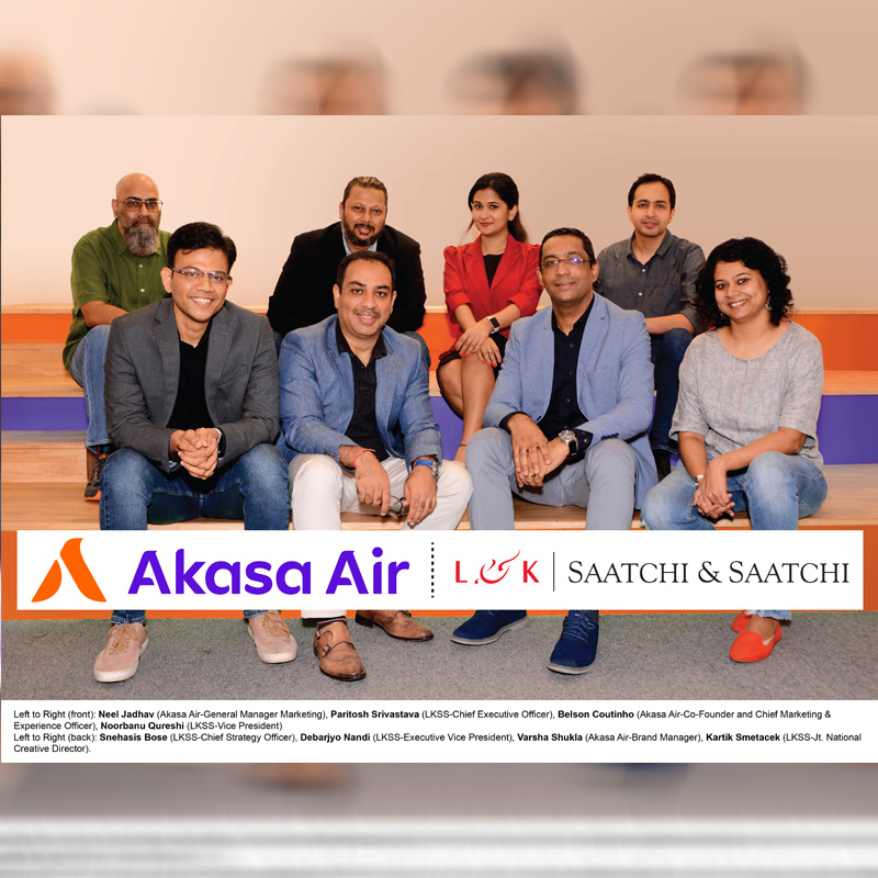 L&K Saatchi & Saatchi bags creative mandate of Akasa Air