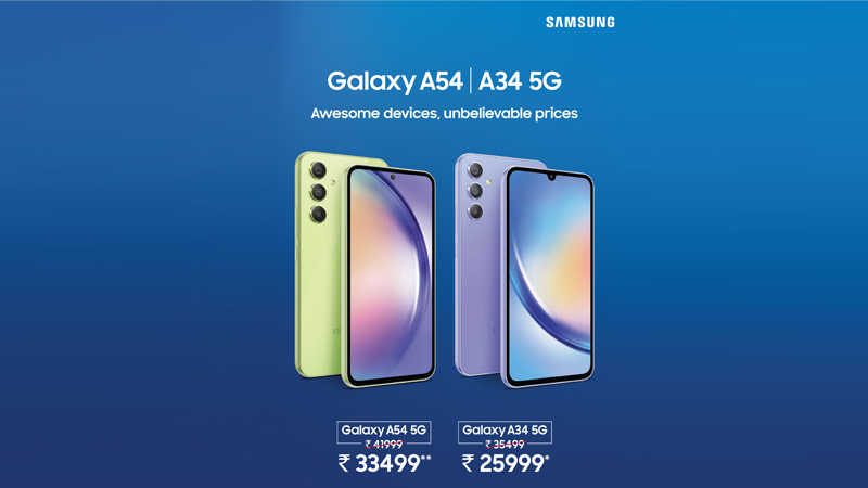 Samsung announces offers on Galaxy A54 5G, A34 5G, available Starting Rs 25999