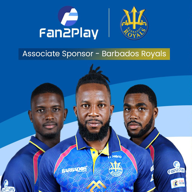 Fan2Play announces two-time CPL champions Barbados Royals as associate sponsor for 2022 season
