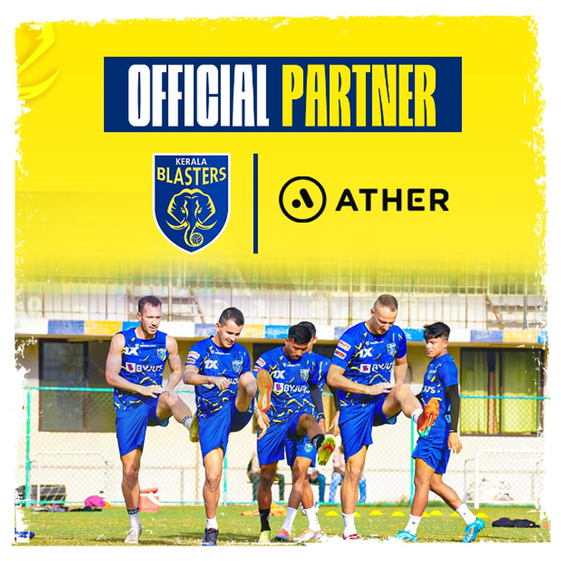 Indian Super League 2022-2023: Ather Energy announces Kerala Blasters FC as their digital partner