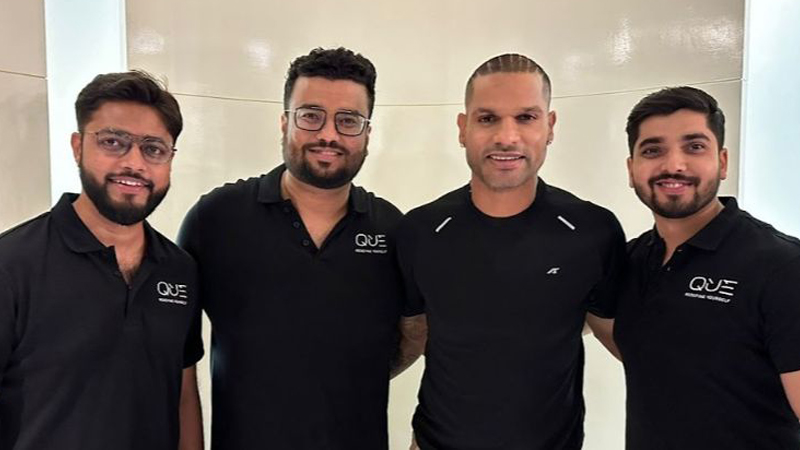 Shikhar Dhawan joins QUE as partner and brand ambassador