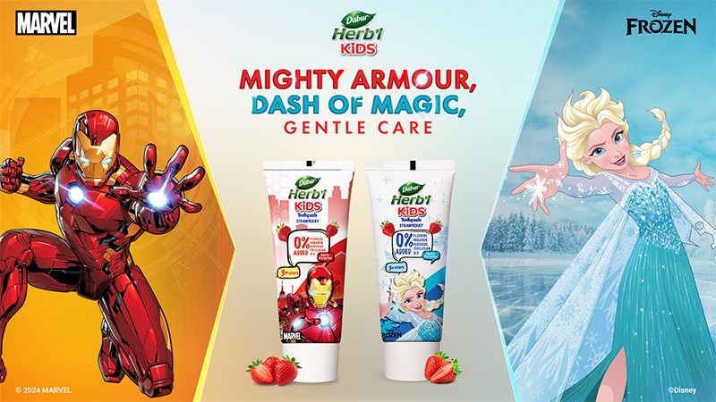 Dabur launches Herb’l kids toothpaste with Iron Man and Elsa