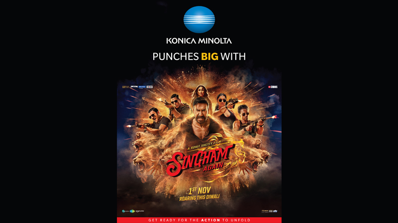 Konica Minolta & Singham Again partner for innovative brand experience