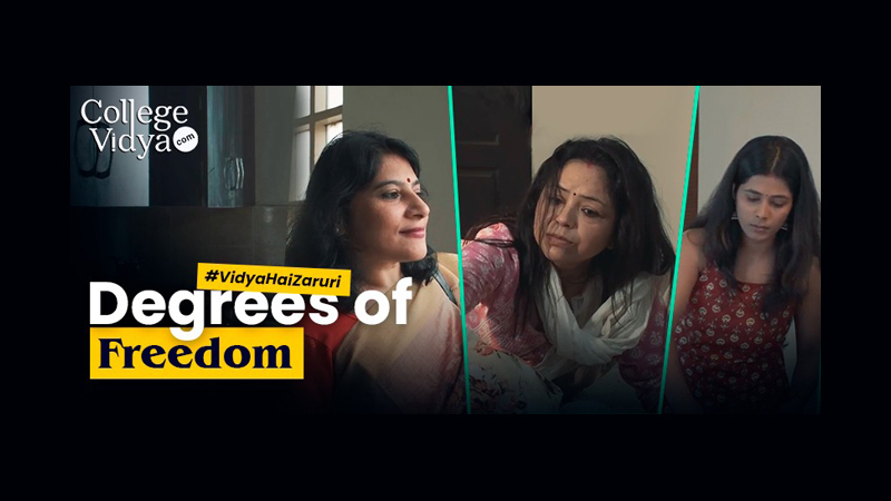 #VidyaHaiZaruri campaign encouraging Women of all ages towards online education