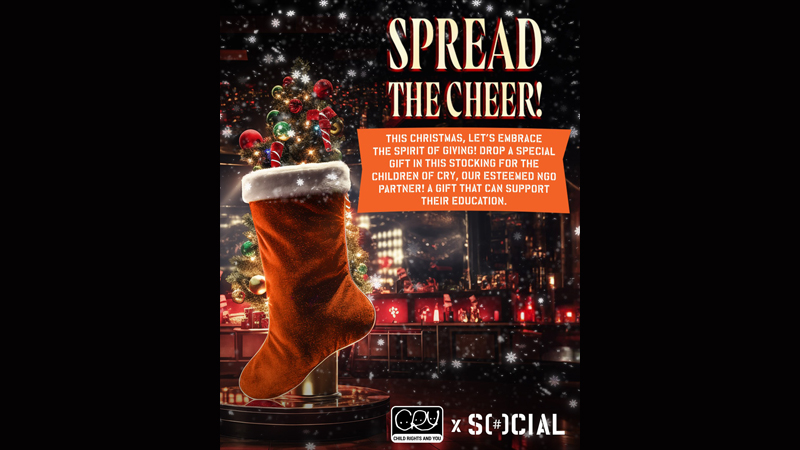 This festive season, share your joy with SOCIAL and CRY