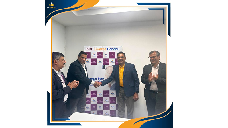 Karnataka Bank launches “Door step Gold loan facility” in collaboration with SahiBandhu