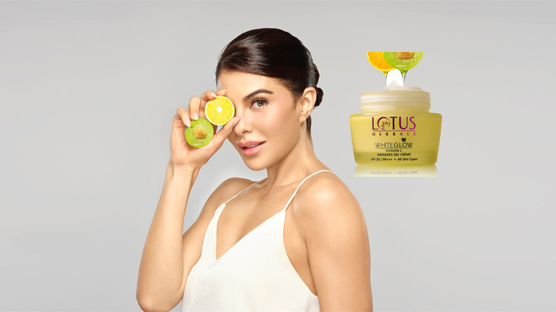 Jacqueline shines in Lotus Herbals White Glow Vitamin C campaign!