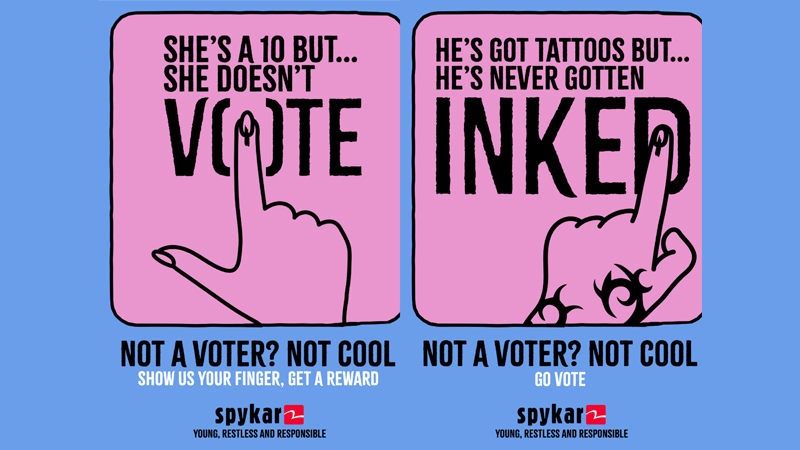 Spykar inspires young India to make their votes count