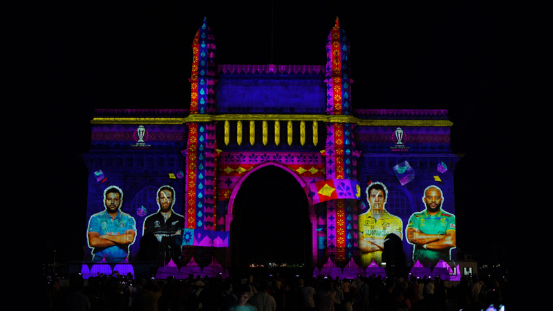 ICC Men’s Cricket World Cup 2023 celebrated with special 3D projection on Gateway of India