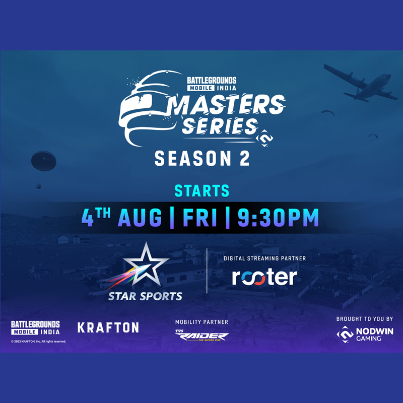 Nodwin Gaming and Star Sports announce BGMI season 2 with Rooter as the digital streaming partner