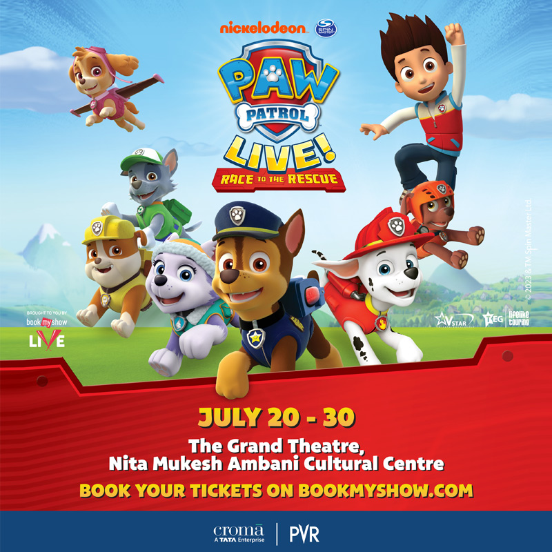 BookMyShow brings global musical drama for kids, PAW Patrol Live!