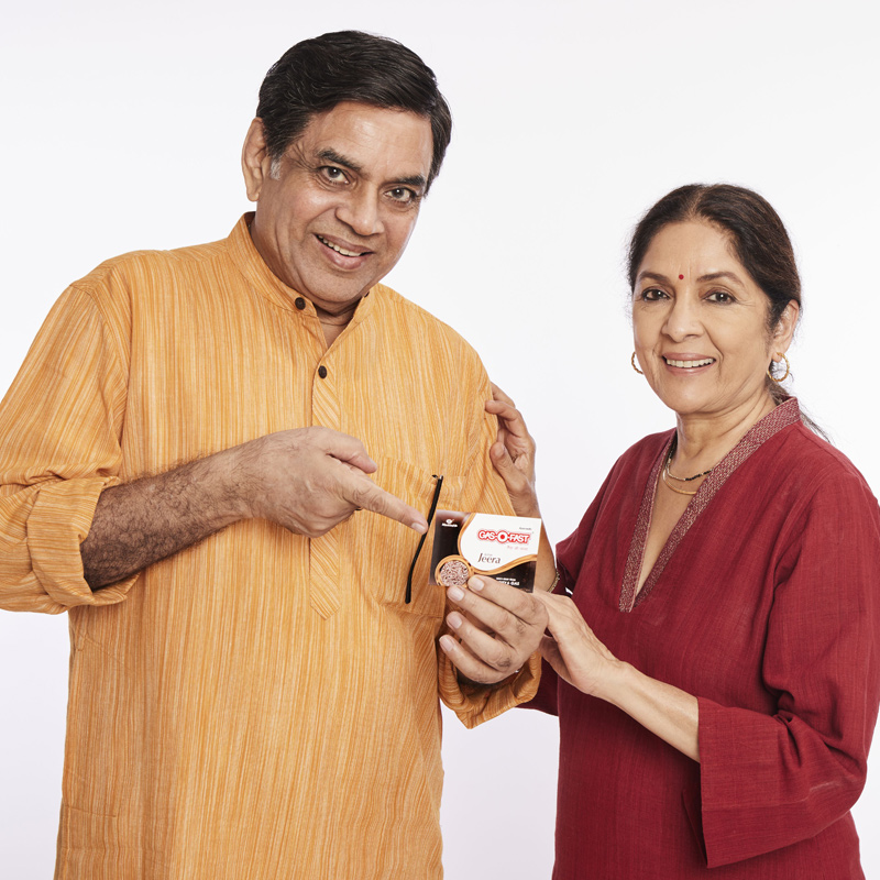 Gas-O-Fast ropes in Paresh Rawal and Neena Gupta for their upcoming TVC