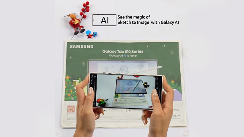 Samsung Galaxy Tab S10 Ultra unleashes Christmas magic with AR print campaign