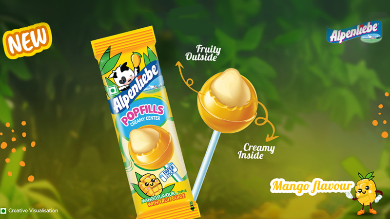 Alpenliebe introduces Mango flavour to its Popfills lollipop range