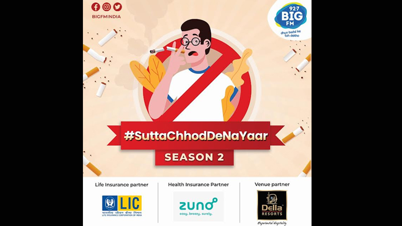 BIG FM launches Season 2 of ‘Sutta Chhod De Na Yaar’ on World No Tobacco Day