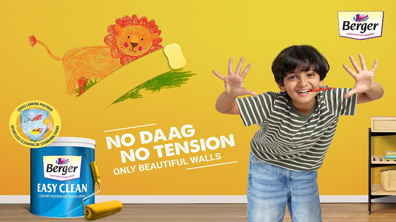 Berger wipes the slate clean with playful new easy clean TVC