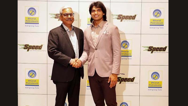 Bharat Petroleum introduces Neeraj Chopra as brand ambassador for premium petrol ‘Speed’