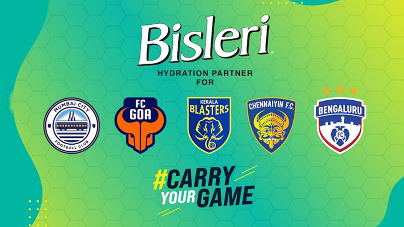 Bisleri continues its #CarryYourGame campaign with five ISL teams