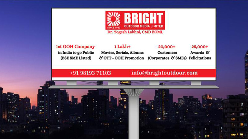 Bright lights up festive season as outdoor ads shine with double-digit glow