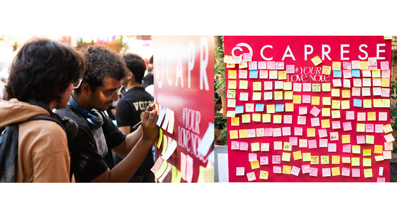 Caprese’s #YourLoveNote Campaign ignites Valentine’s celebration with the contest