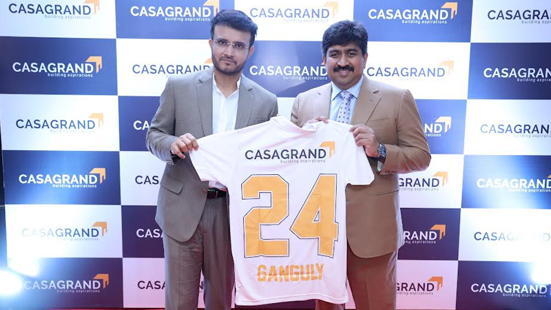 Casagrand bats for a third term with Sourav Ganguly as brand face
