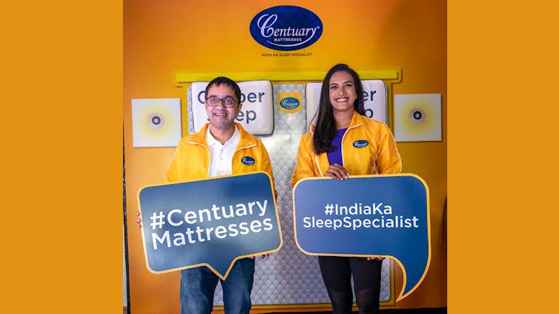 Centuary Mattresses onboards badminton star PV Sindhu as brand ambassador