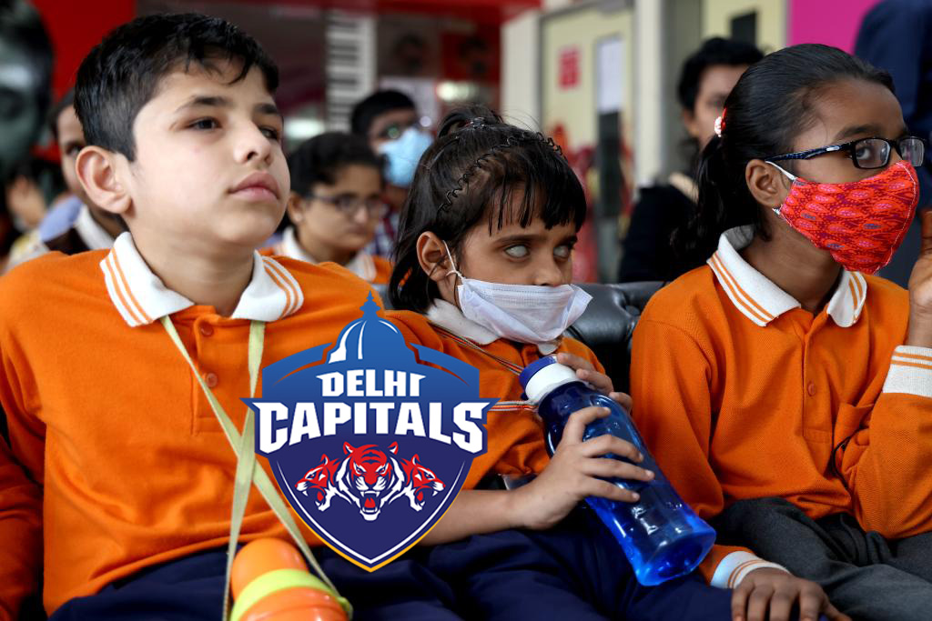Delhi Capitals & Fever FM celebrates Children’s Day with visually impaired kids from Saksham