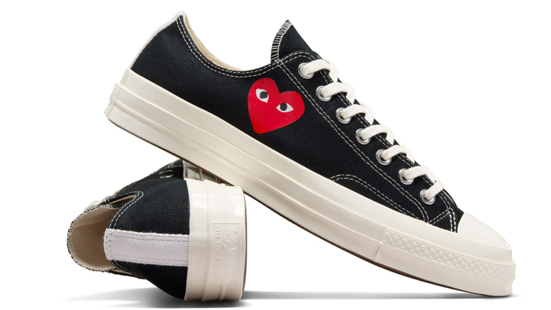 Converse x PLAY Comme des Garçons celebrate 15 years with single hearts design return