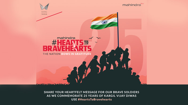 Mahindra commemorates 25 years of Kargil Vijay Diwas with ‘Hearts to Bravehearts’ initiative