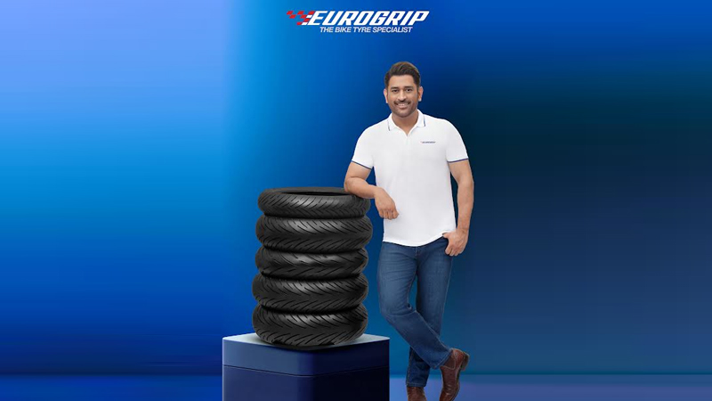 Eurogrip tyres signs M S Dhoni as brand ambassador