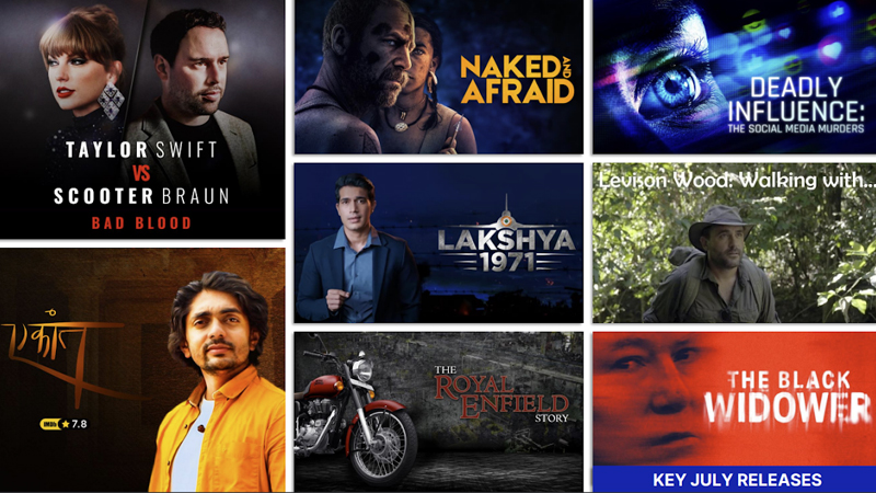 Discover engaging stories and adventures on discovery+ this July