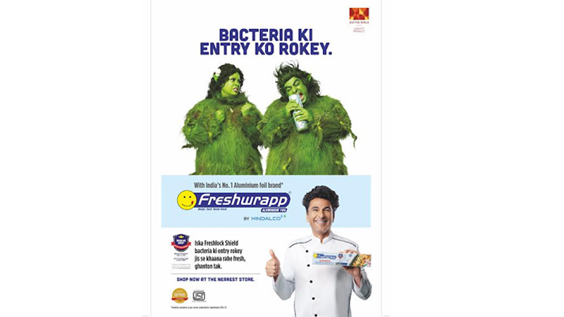 Freshwrapp and Vikas Khanna say no to bacteria with a foil-wrapped punch