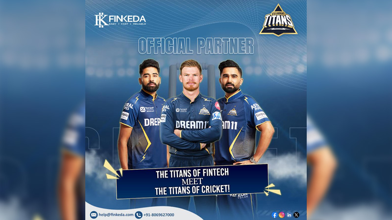 Fintech hits a six as Finkeda partners with Gujarat Titans this season