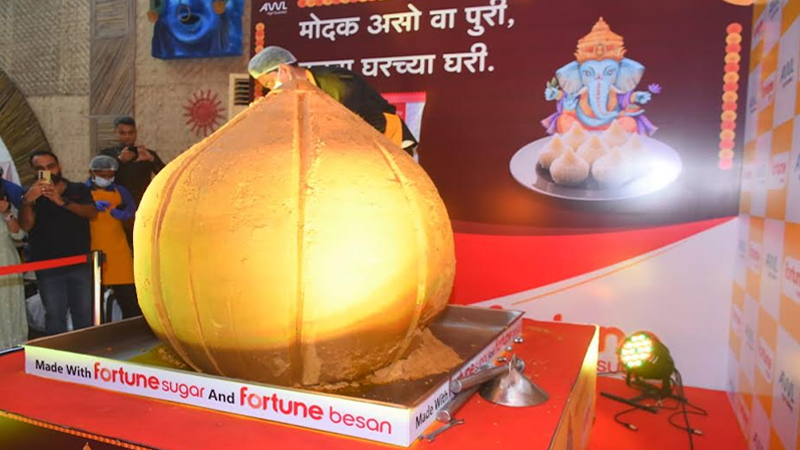 Sweet victory as Fortune cooks up record 800 kg modak for Ganesh Chaturthi