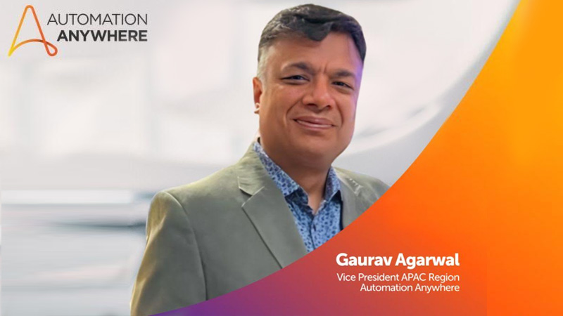 Gaurav Agarwal elevated to VP of APAC region at Automation Anywhere