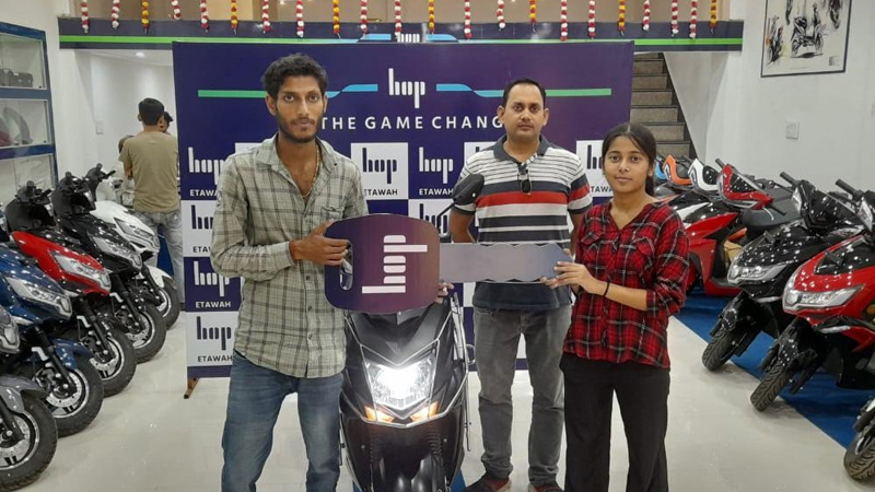 Customers receive HOP Electric Mobility’s e-2Ws with open arms