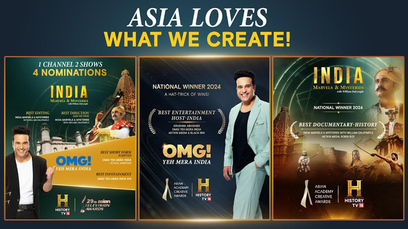 HistoryTV18 shines with major recognitions at two Asian awards