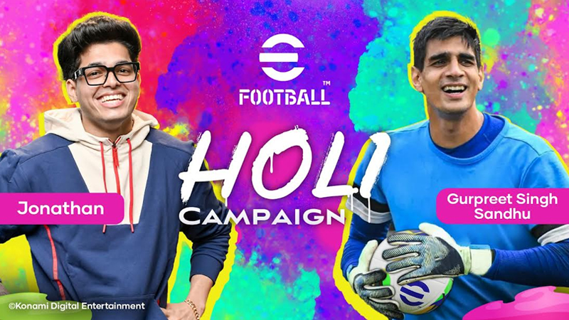 Konami marks Holi with efootball event featuring Gurpreet and Jonathan