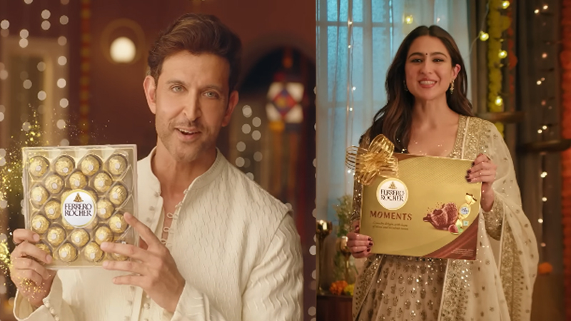 Ferrero India’s Diwali campaign with Hrithik Roshan and Sara Ali Khan