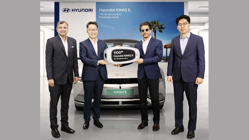Hyundai Motor India delivers 1100th unit of all-electric SUV – Hyundai IONIQ 5 to Shah Rukh Khan